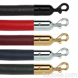 This rope features a rich leather like cover over a heavy duty cotton core.