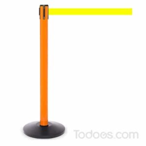 Safety stanchions in bright safety colors make restricting areas a breeze.