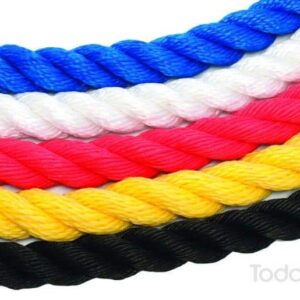 Twisted Polypropylene Ropes are available in five colors