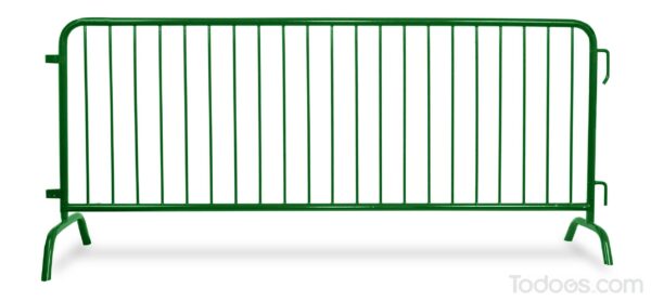 Steel Crowd Control Barrier 8' Green - Champion in Outdoor Barriers