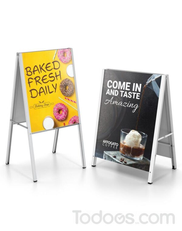 a Frame Boards Durable Metal Sign Holder Reusable Restaurant Display Poster  Stand - China Aluminum Poster Stand and Poster Frame price