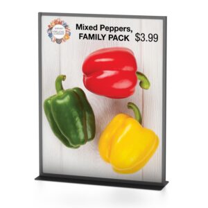 Countertop frame is designed to get your marketing message noticed in trade show or retail.