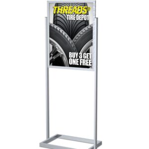 Poster holder | Position your signs to be seen! Introducing poster stands to your business can increase the amount of traffic you see daily.