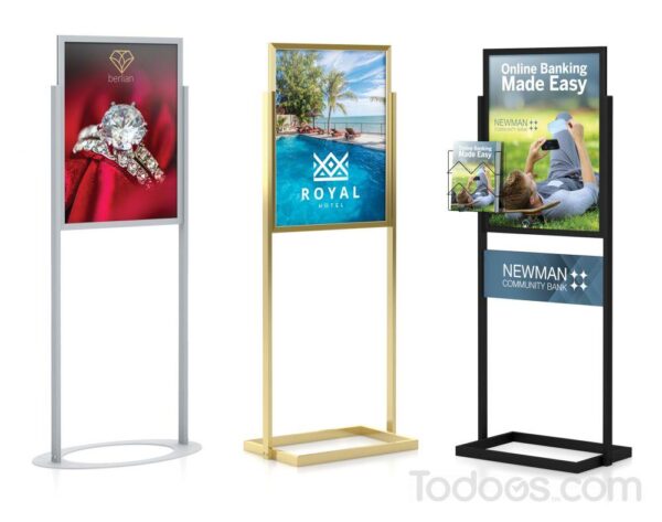 Poster holder | Position your signs to be seen & increase customers
