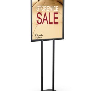 Poster holder stand - economical function! Real estate sidewalk signs are a great way to maximize visibility. Offered in two standard sizes.