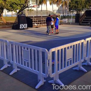 Todoos plastic barricades are sturdy, vibrant and yet, lightweight.