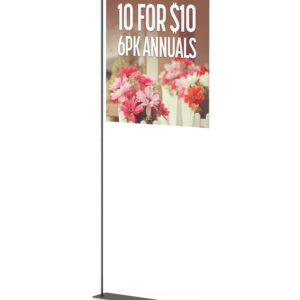 Pallet Rack Sign Holders are a convenient way to display floor displays, perfect for Big Box retailers, warehouse clubs and warehouse signage.