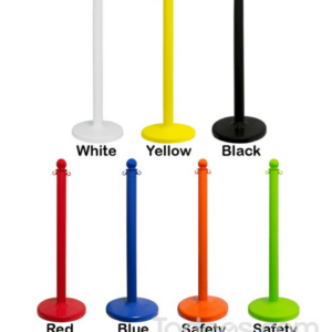 2-5-diameter-plastic-crowd-control-stanchios in color variants