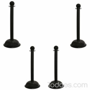 41" Tall Ball Top Plastic Post - Pack of 4 Plastic Stanchions