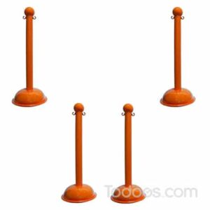 41" Tall Ball Top Plastic Post - Pack of 4 Plastic Stanchions