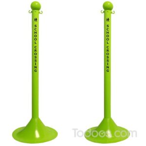 The school crossing stanchion barrier keeps kids safe! Best prices.