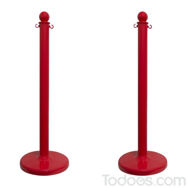 Plastic stanchions | Pack of 2 2.5" Plastic Stanchions in a variety of colors
