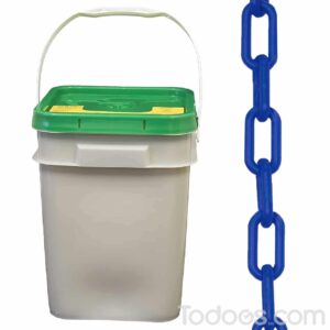 Blue Plastic Barrier Chain - In a Pail