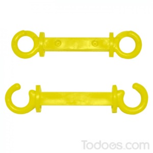 C-hooks For 2.5 Inch Diameter Plastic Stanchion and 50' Chain Kit
