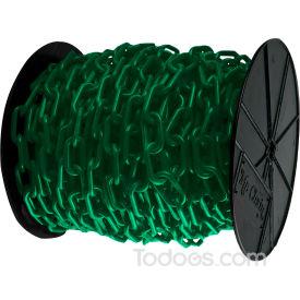 Green Plastic Barrier Chain On A Reel