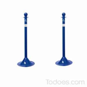 These crowd stanchions, good for both indoor and outdoor use, keep visitors safe and your business covered against liability.
