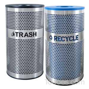 Venue collection Large Recycling-bin-Blue-And-Black-Color