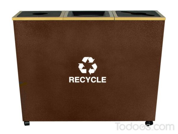 3 section garbage can | Recycle with our Recycling Receptacle