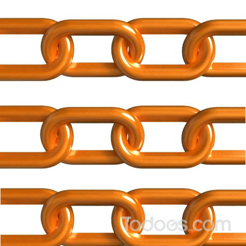 Safety Orange Plastic Barrier Chain