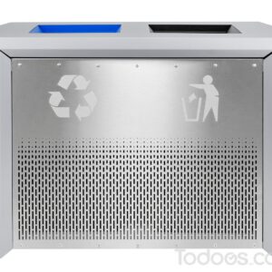 Increase sanitation and make trash disposal a breeze with this 68 gallon indoor two-stream receptacle!