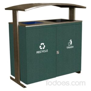 Large Capacity Double Receptacle for cleanup at events and sites