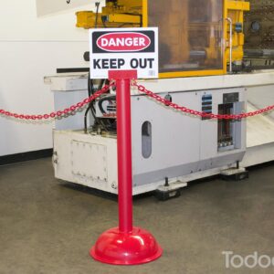 Use Your Plastic Chain Stanchions for Signage with Plastic Sign Adapters