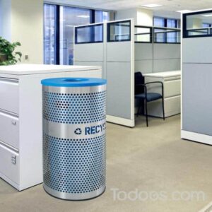Perforated Stainless Steel Large Recycling Bin