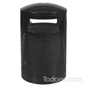 40 Gallon Capacity Outdoor Metal Trash Can with Lid