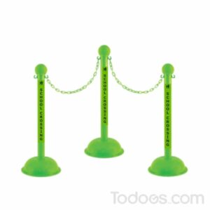 Security stanchions | Pack of 2 3" Plastic Stanchions. PAIR WITH 2" HEAVY DUTY OR 3" SOLID OR BI-COLOR PLASTIC CHAIN.