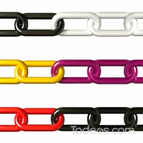 1.5" Wide Two Color Plastic Chain or #6 Plastic Chain Sold in Bulk - 100 Feet.