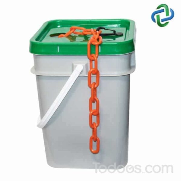 1” Diameter Plastic Barrier Chain 350’ - In a Pail