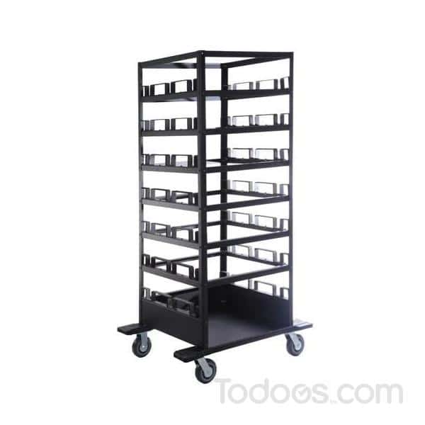 This Stanchion Cart Holds Your Poles And Ropes In Place!