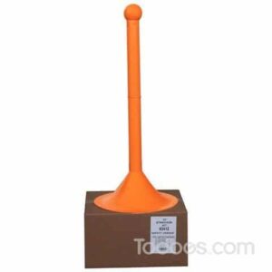 2 Inch Diameter Shipper Friendly Plastic Stanchion Orange Color