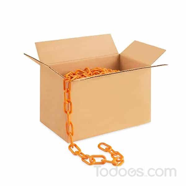 2” Diameter Heavy Duty Plastic Barrier Chain 500’ - In a Box