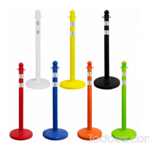 2.5" Diameter Plastic Stanchions - Pack of 6 Stanchions 40" Overall Height