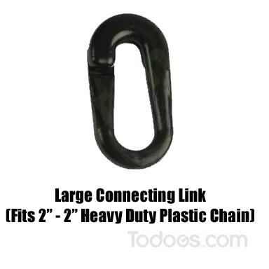Connect 2" - 2" Heavy Duty Size Plastic Chain Lengths Together with Large Connecting Links