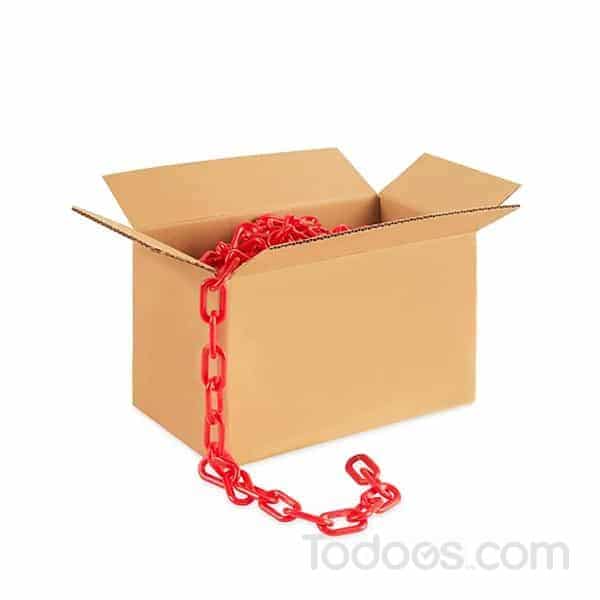 3-4” Diameter Plastic Barrier Chain 500’ - In a Box