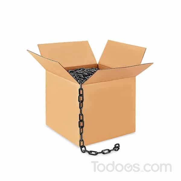 4 Inch Wide Large Plastic Chain Sold in Bulk - 100 ft. Box