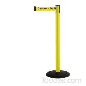 875 Tensabarrier Plastic Retractable Belt Barrier Yellow Color