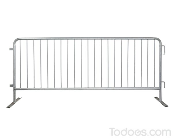 8' Galvanized Steel Crowd Control Barrier - Outdoor Barriers for crowd control.