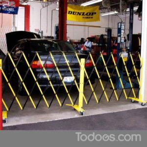 Portable barricades help secure indoor areas quickly and effectively. These folding steel barrier gates are easy to install and move.