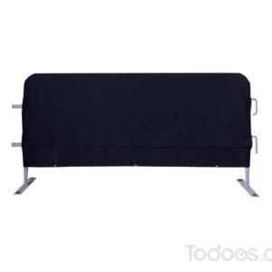 Black Solid color jackets for crowd control barriers