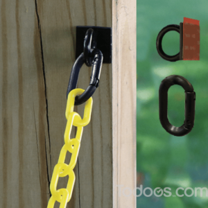 Dock Kit Includes: 2 Magnet Rings, 2 Carabiners, 1 10' Piece of 2" Heavy Duty Orange or Heavy Duty Yellow Chain