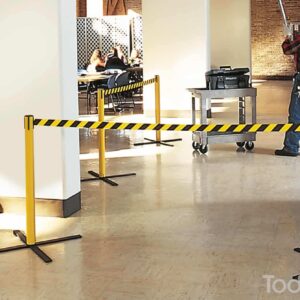 Our weather-resistant Stowaway Post is perfect for establishing a highly visible perimeter in just seconds.