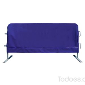 Purple Solid color jackets for crowd control barriers