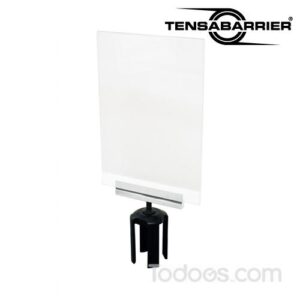 Low Cost Signage Solution Compatible with Any Tensabarrier Post