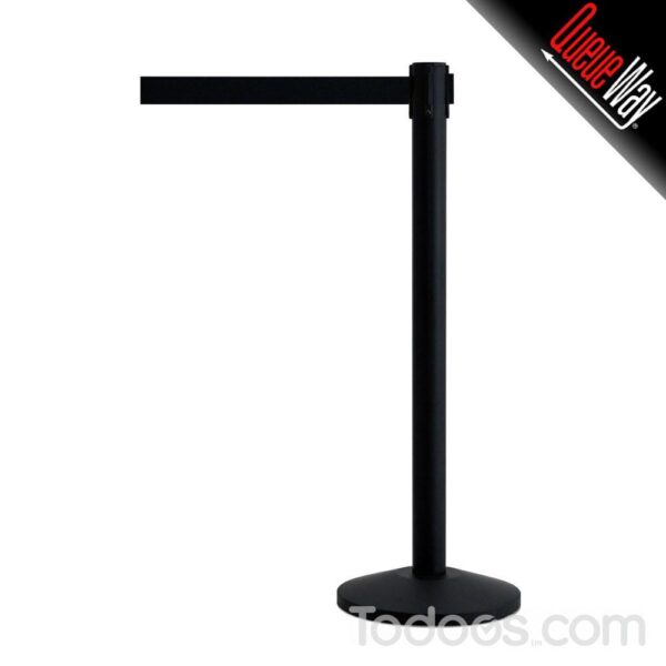 Black stanchions give an elegant touch to your crowd control- Give it a shot