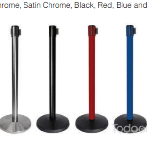 Retractable belt stanchions make access control affordable