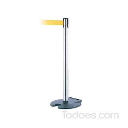 Rolling base stanchion for both portability and reliability