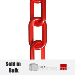Red Plastic Chain in Bulk - 100 ft or 500 ft Box